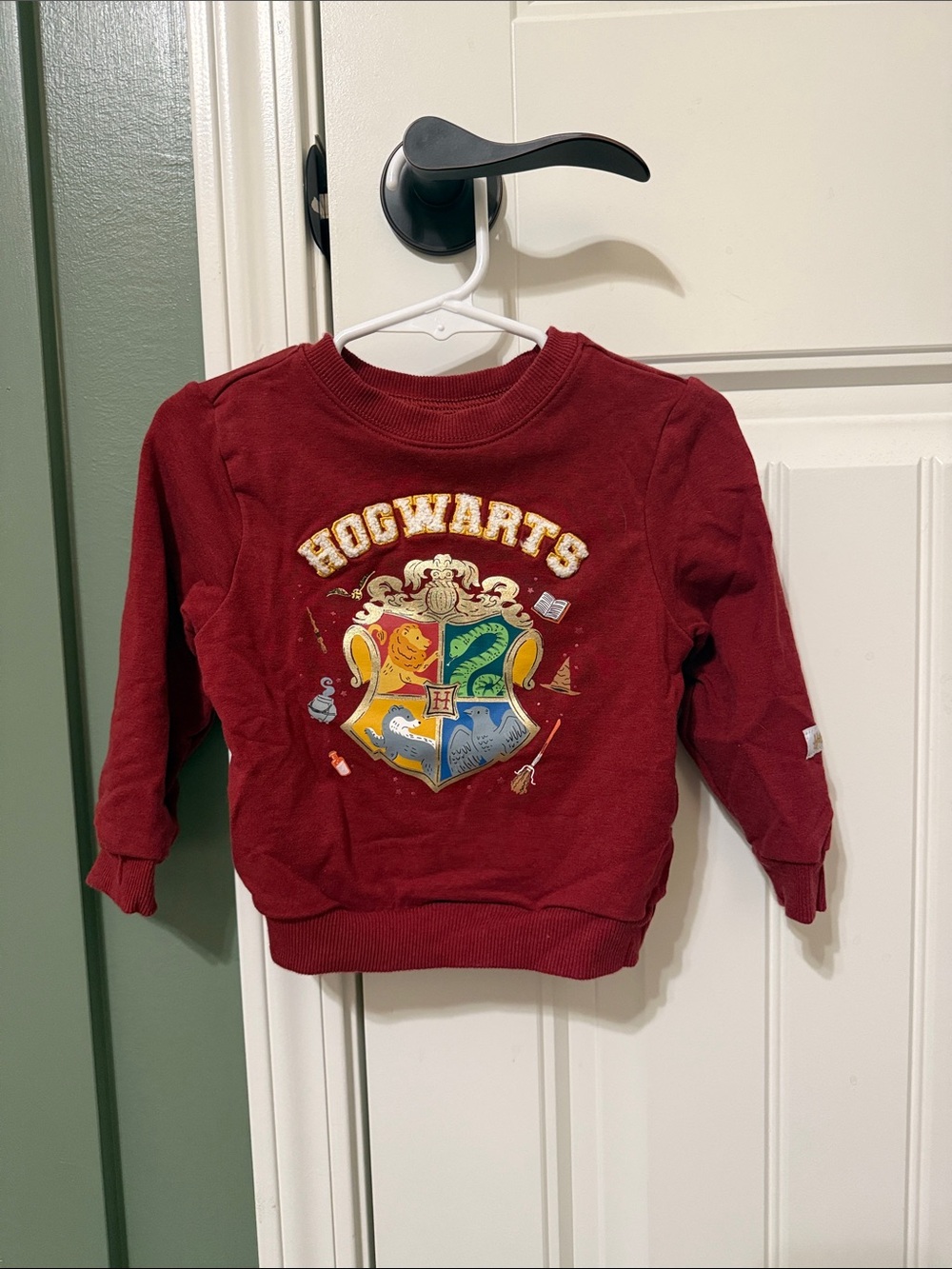 Little Sleepies Burgundy Hogwarts Crest Sweatshirt